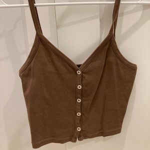 Brandy Melville Brown Zelly Tank Top